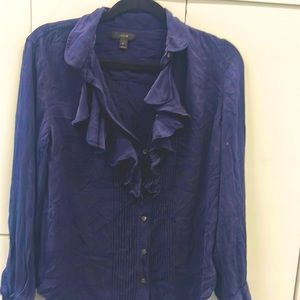 Jcrew stretch silk top